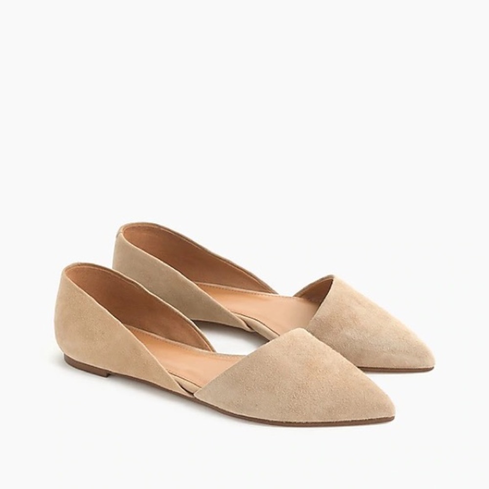 J Crew Zoe suede d'Orsay flats F5310